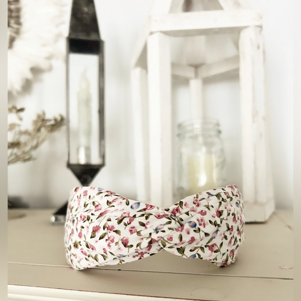 Wide Floral Silky Headband for Women Adult Formal Wedding Summer Headband - NEW